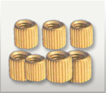 Straight Knurled Molding Inserts Brass 
                      Straight Knurled Molding Inserts
